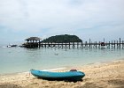 IMG 0609A  Øen Manukan`s anløbsbro med øen Sulug i baggrunden Borneo